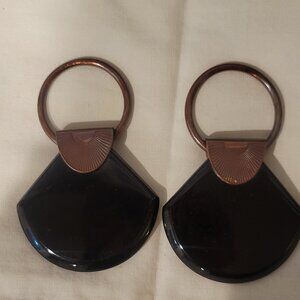 Obsidian ear weights